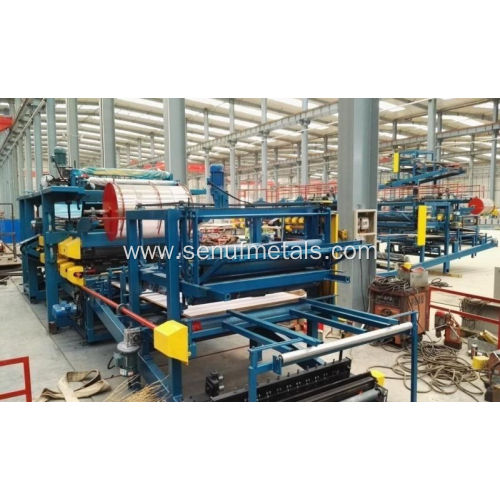 Cladding steel sheets EPS sandwich panel forming machine